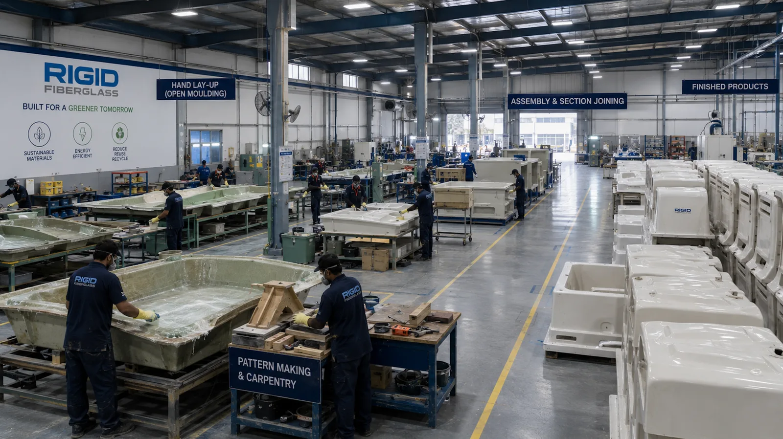RIGID Fiberglass manufacturing facility
