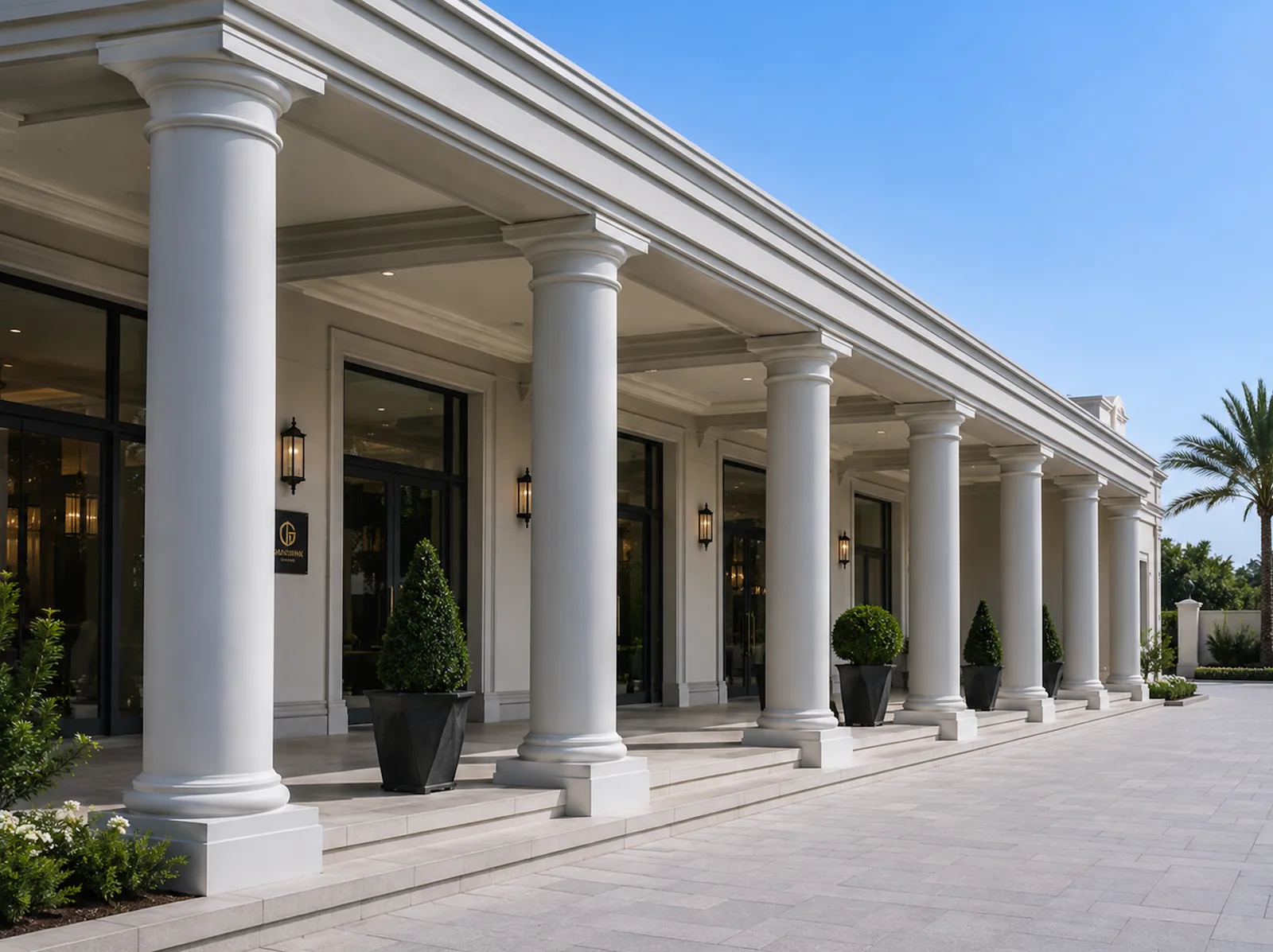 GRP Architectural Columns - lightweight GRP architectural columns engineered to provide decorative and structural enhancement for commercial, residential, hospitality, and public infrastructure projects.