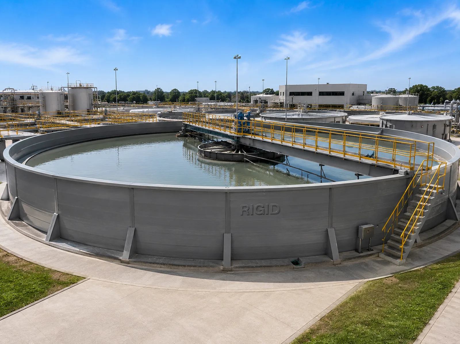 GRP Clarifiers - high-performance GRP clarifiers designed for efficient solid-liquid separation and clarification processes in sewage and wastewater treatment facilities.