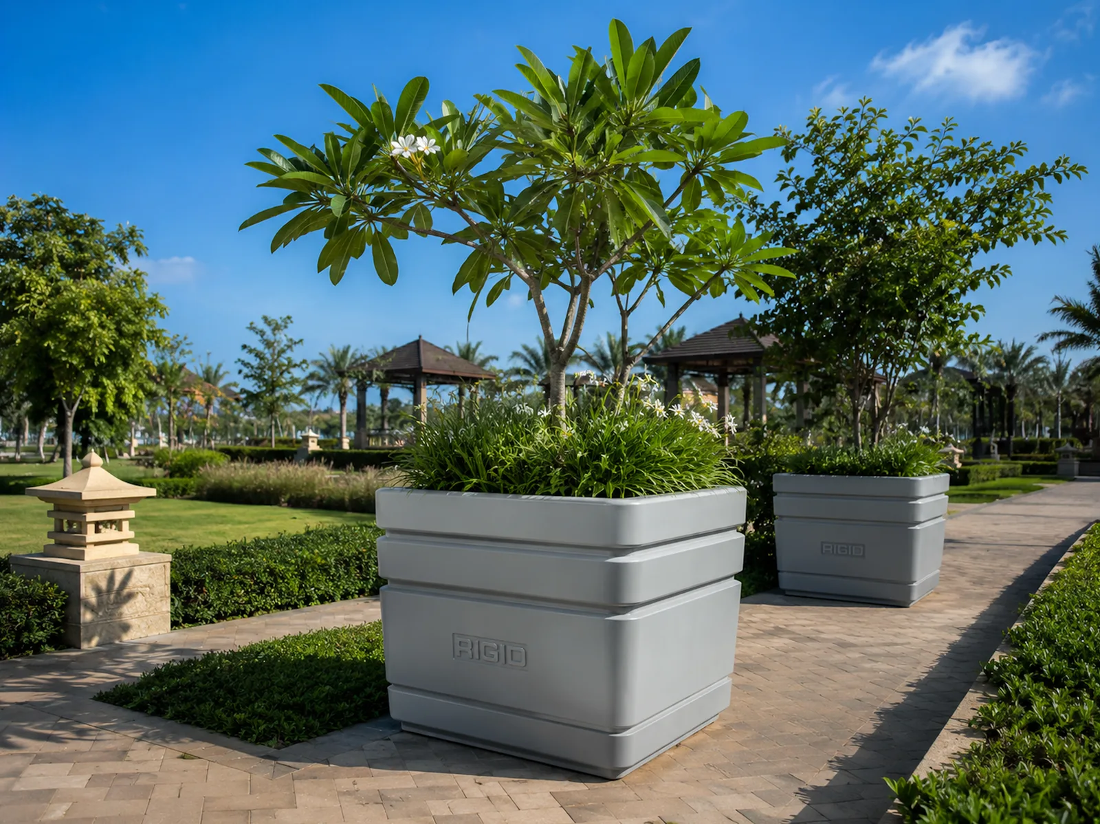 GRP Landscape Features - custom GRP landscape features designed for parks, resorts, public spaces, infrastructure developments, and architectural landscapes.