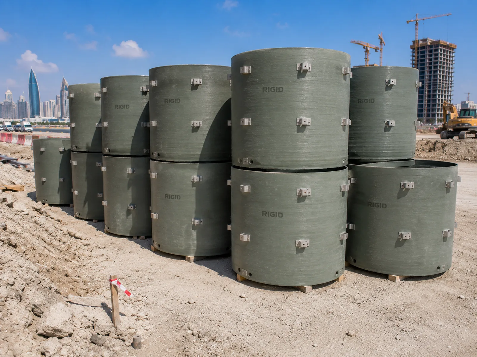 GRP Manhole Liners - high-performance GRP manhole liners engineered for rehabilitation, protection, and enhancement of underground sewerage, drainage, and utility infrastructure systems.