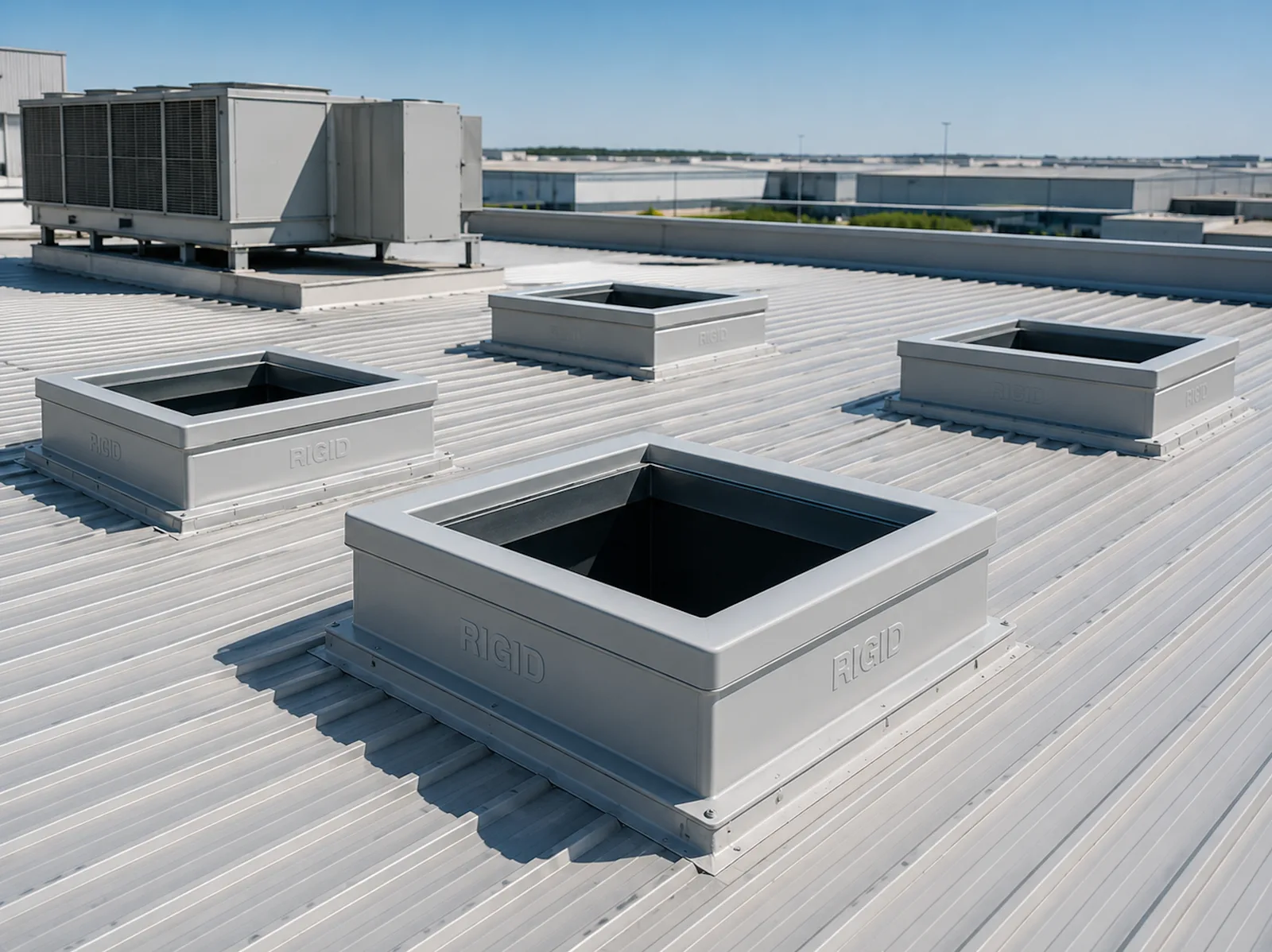 GRP Roof Curbs - robust GRP roof curbs designed for supporting HVAC units, exhaust systems, ventilation equipment, cable penetrations, and rooftop infrastructure.