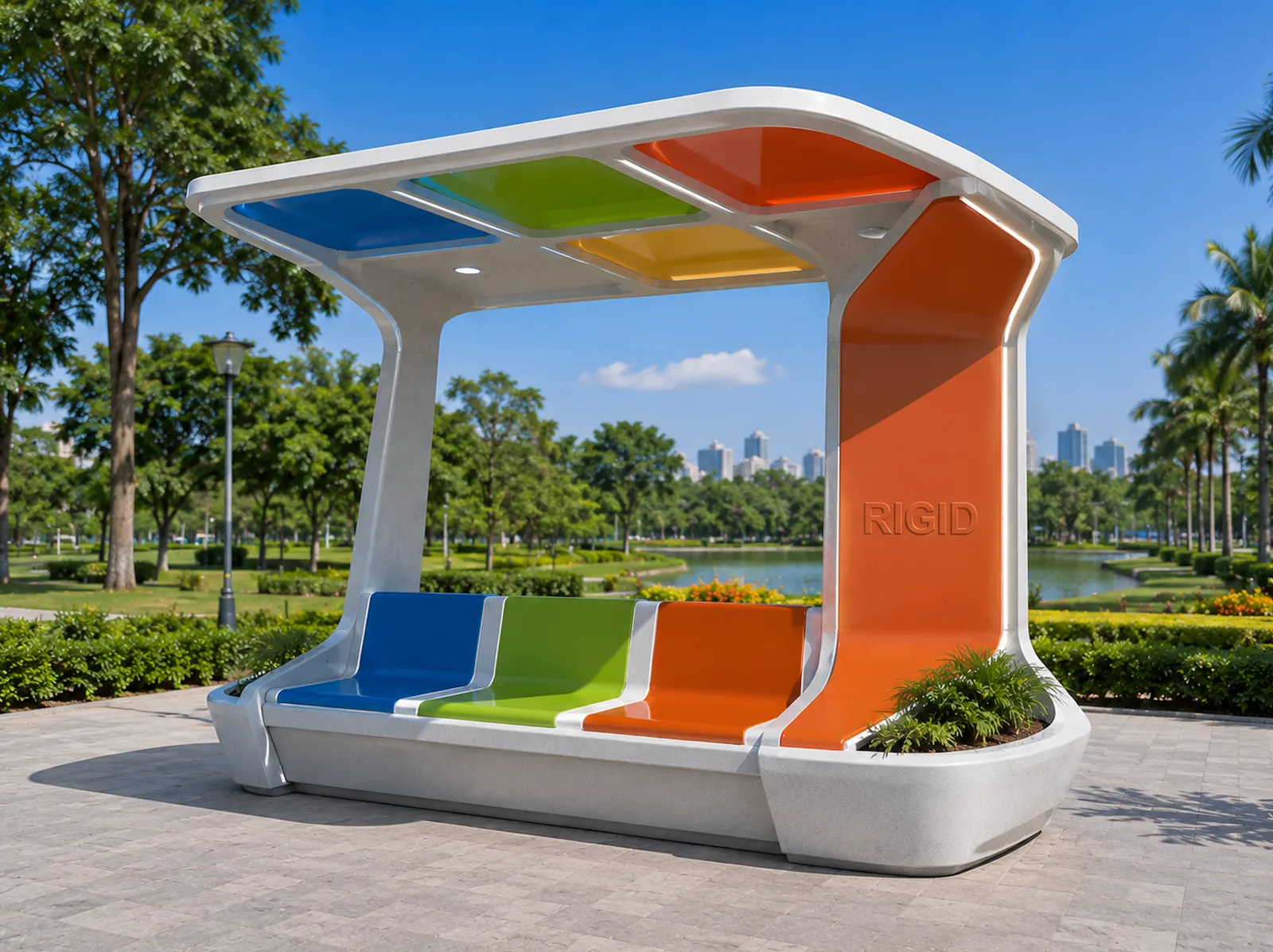 GRP Street Furniture - high-quality GRP street furniture designed for urban landscapes, public infrastructure, transportation hubs, parks, and commercial developments.