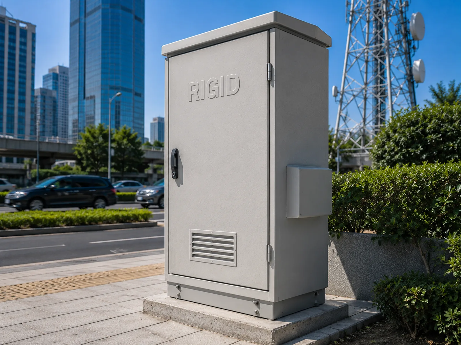 GRP Telecom Cabinets - advanced GRP Telecom Cabinets engineered to protect communication equipment, fiber optic systems, network devices, wireless communication hardware, and telecom infrastructure in outdoor environments.