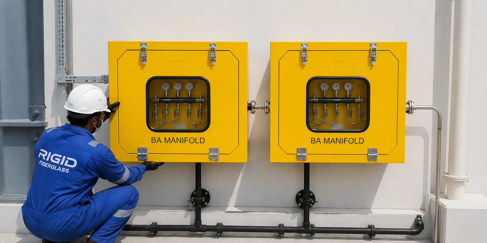 GRP Breathing Air Manifold Box for Dolphin Energy