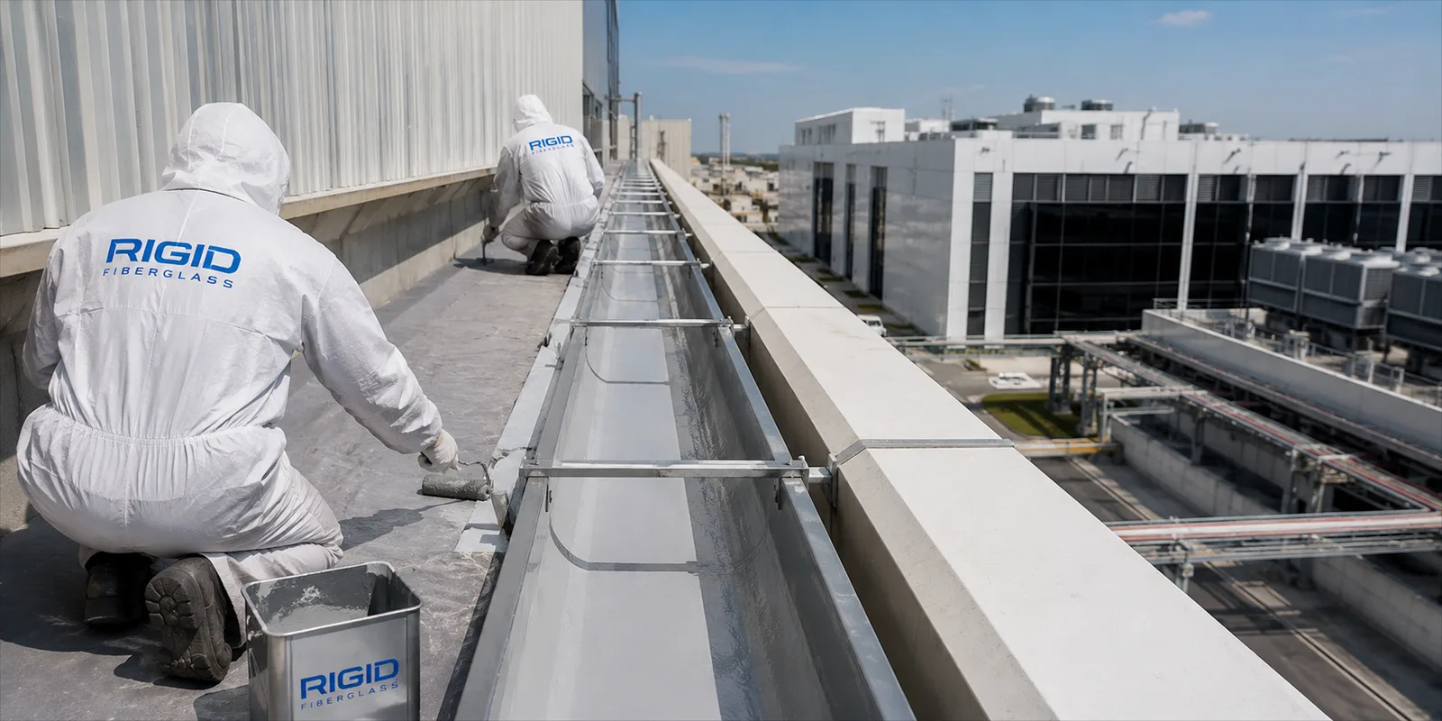 GRP Lining Services for Qatar Site & Power