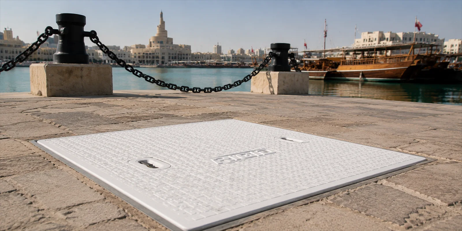 GRP Manhole Covers for Old Doha Port