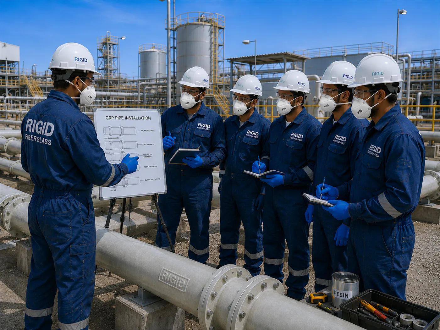 Consultation & Technical Training Services by RIGID Fiberglass in Qatar