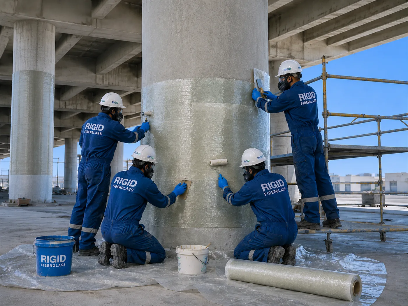 Structural Strengthening Services by RIGID Fiberglass in Qatar